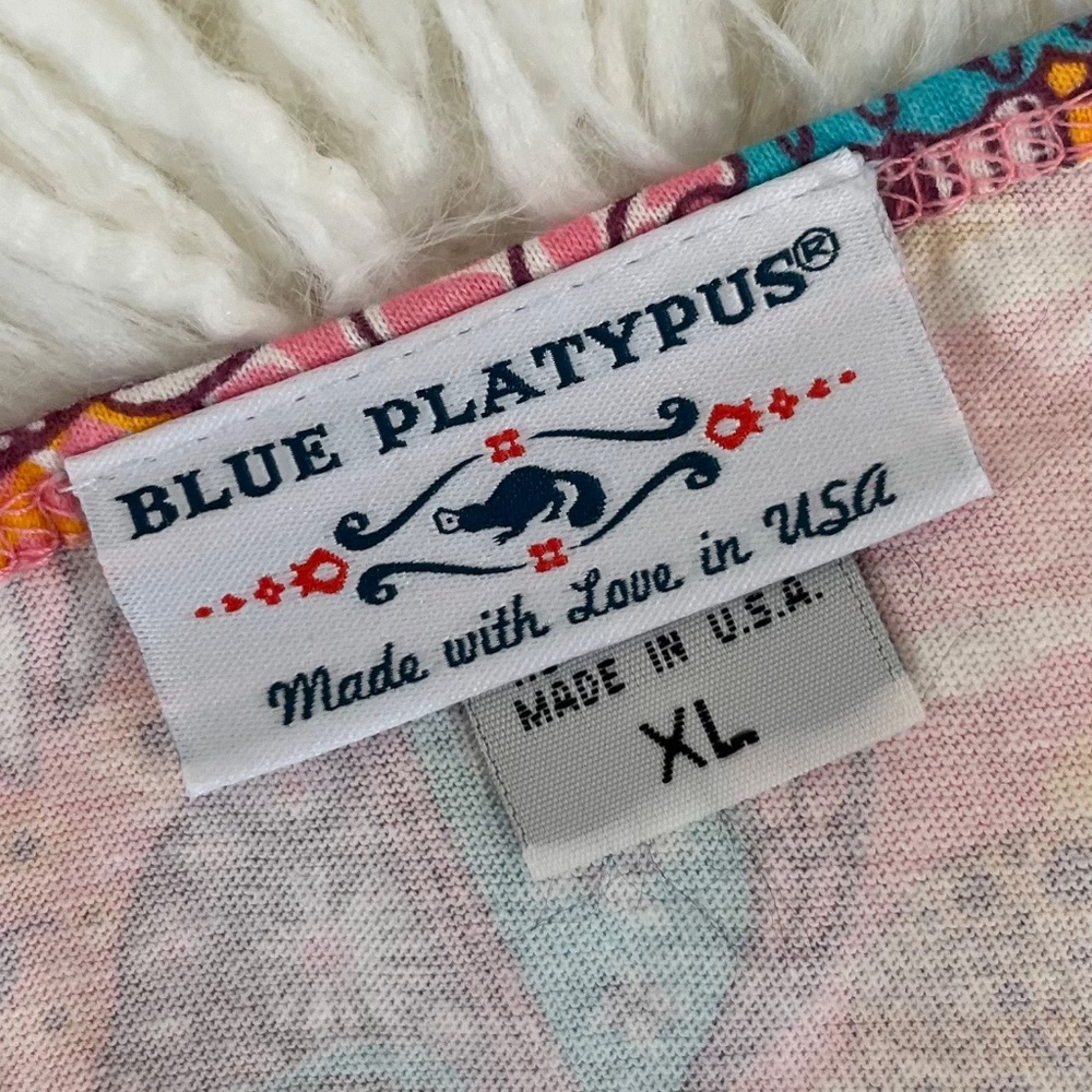 Blue Platypus "Groovy Mushroom print top" NWOT - Picture 3 of 5